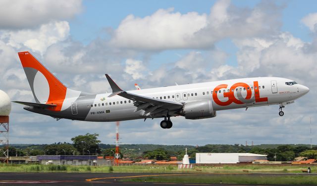 Boeing 737 MAX 8 (PR-XMA) - O primeiro pouso do Boeing 737-8 MAX prefixo PR-XMA no Aeroporto de Teresina - Senador Petrônio Portella 15/02/2019