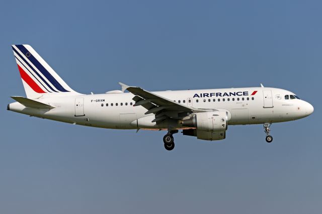 Airbus A319 (F-GRXM) - Photo taken on October 5, 2021.