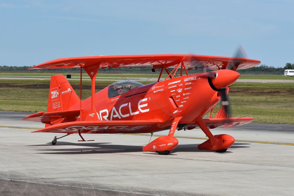 PITTS Special (S-1) (N260HP) - Sean D Tucker taxiies in after his final solo performance ever at Wings Over Houston 2018.