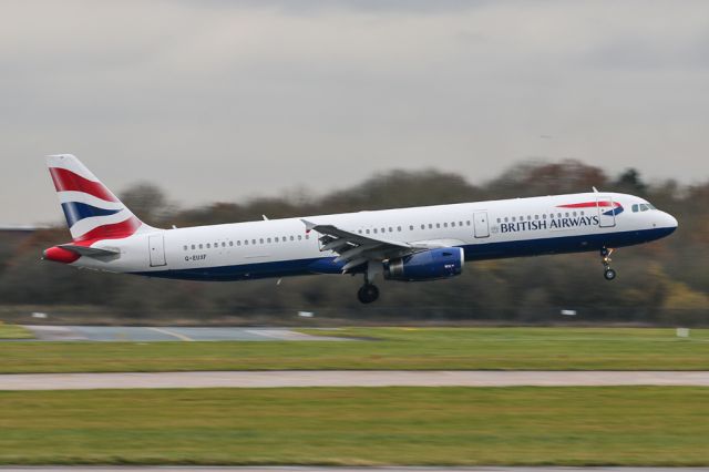 Airbus A321 (G-EUXF) - BA1394 arriving from LHR