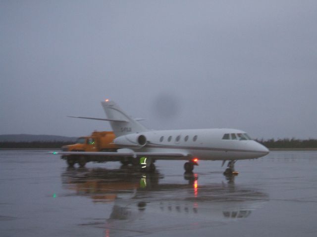 Dassault Falcon 20 (C-FSJI) - Fuel stop at Irving Aviation FBO Goose Airport NL. June 11/09