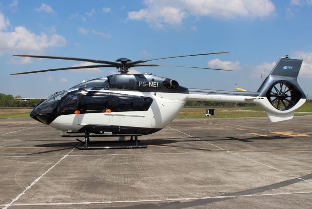 KAWASAKI EC-145 (PS-NEI) - Aircraft: Airbus Helicopters H145br /CN / IN: 21135br /Airline: Privatebr /Airport: Criciúma - Forquilhinha (CCM / SSIM), Brazil
