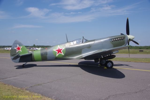 SUPERMARINE Spitfire (G-PTIX) - Recently restored Spitfire LF.IX at the 2023 Blackbushe Air Day