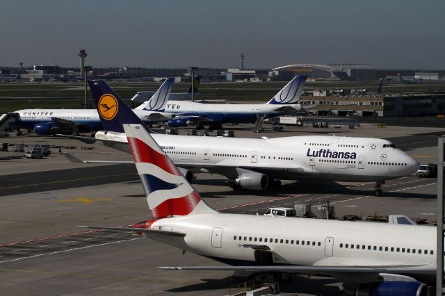 Boeing 747-400 (D-ABVY) - observation deck terminal 2, Frankfurt