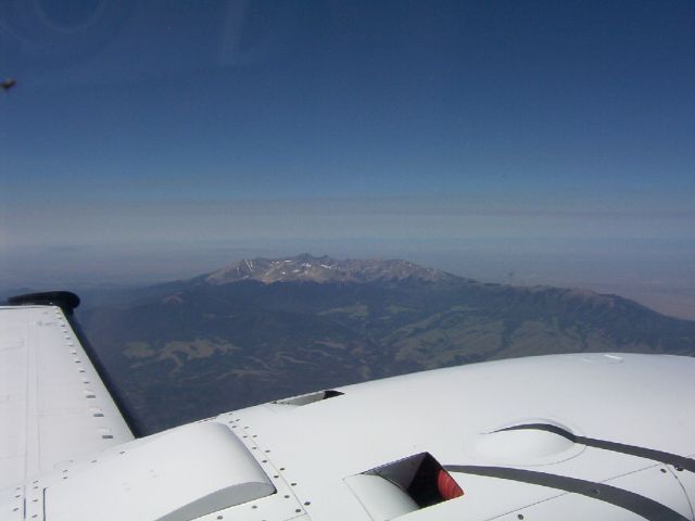 Beechcraft Baron (58) (N58TE) - Crossing the Rockies