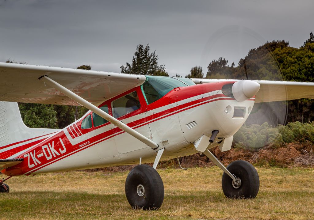 Cessna Skywagon (ZK-DKJ) - Te Anau Downs Airstrip, New Zealand.