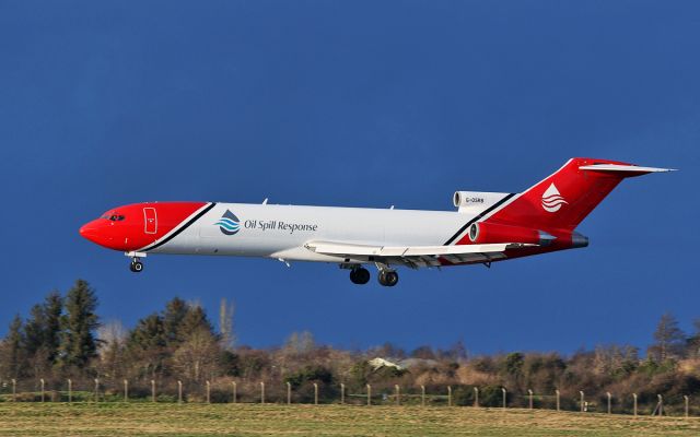 BOEING 727-200 (G-OSRB) - t2 aviation oil spill response b727-2s2f(a)(re) g-osrb about to land at shannon from lalsham 24/1/18.