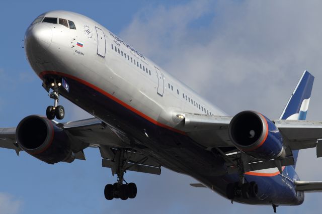 — — - A rare visit bya B767-300ER of Aeroflot. Normally an A320.