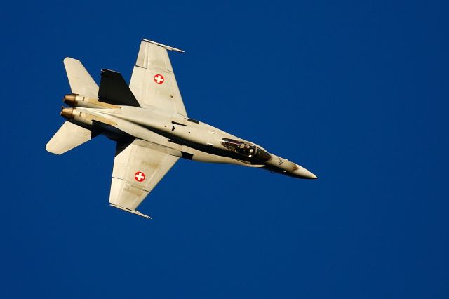 McDonnell Douglas FA-18 Hornet (J5024) - Axalp shooting range