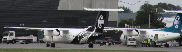de Havilland Dash 8-300 (ZK-NES) - This is an Air New Zealand Bombardier Dash 8 Q300 at the domestic terminal at Christchurch Intl Airport.