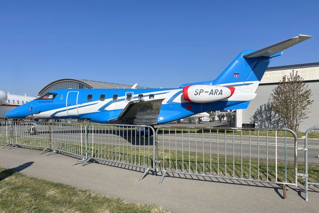 Pilatus PC-24 (SP-ARA) - AMC Aviation Pilatus PC-24 on display at AERO 2025 on 11-Apr-25.