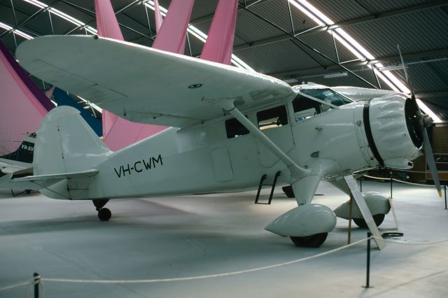 Cessna Cardinal (VH-CWM) - DRAGE AIRWORLD - STINSON SR-8B RELIANT - REG : VH-CWM (CN 9766) - WANGARATTA VIC. AUSTRALIA - YWGT 18/4/1987