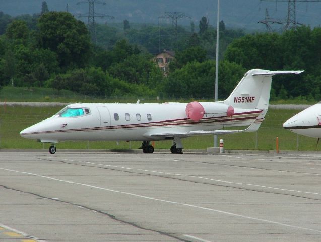 Learjet 55 (N551MF) - EBACE 2008 visitor.