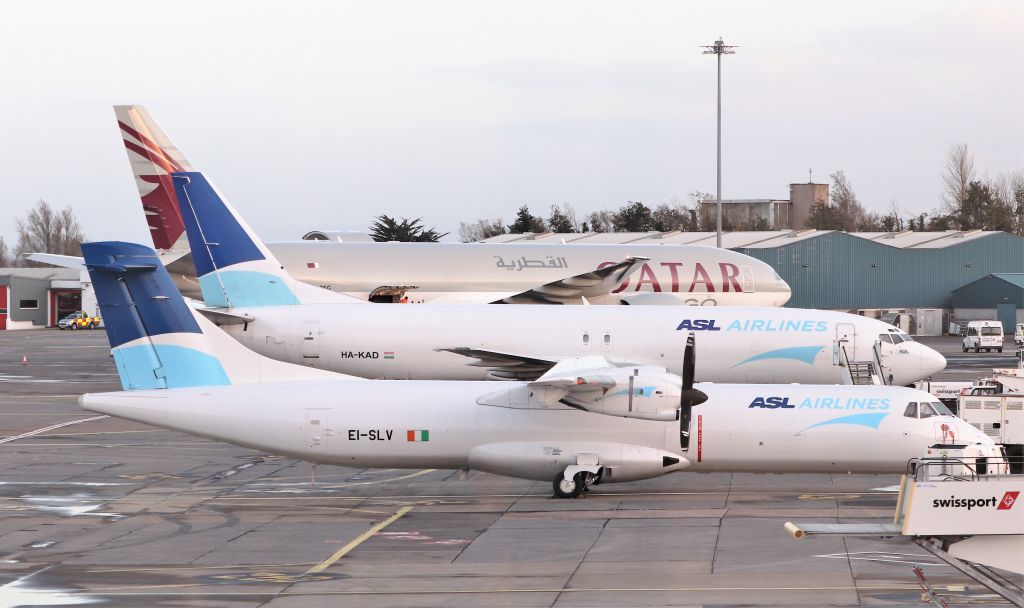 BOEING 777-200LR (A7-BFG) - qatar and asl airlines cargo aircraft at shannon 2/11/20.