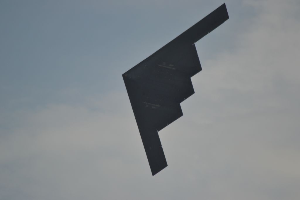 Northrop Spirit — - US Air Force B-2 conducting the 2nd fly-by of the Power on the Prairie Airshow - 2012 in Sioux Falls SD