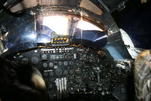 XM605 — - Vulcan Bomber cockpit.