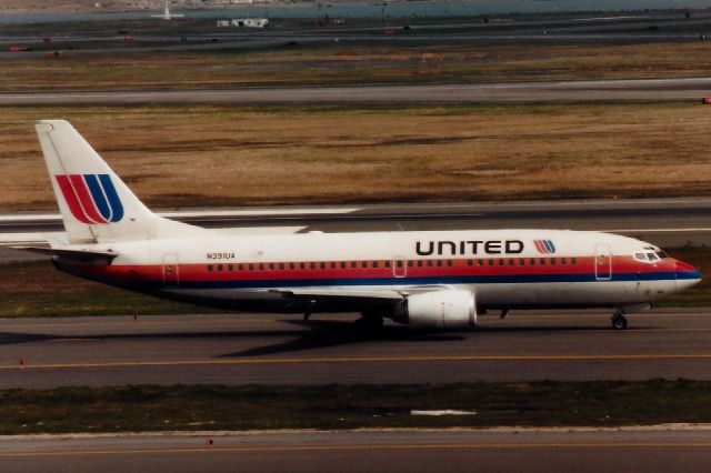 BOEING 737-300 (N391UA) - From 1997 - This B737-322 also flew for Shuttle by United.