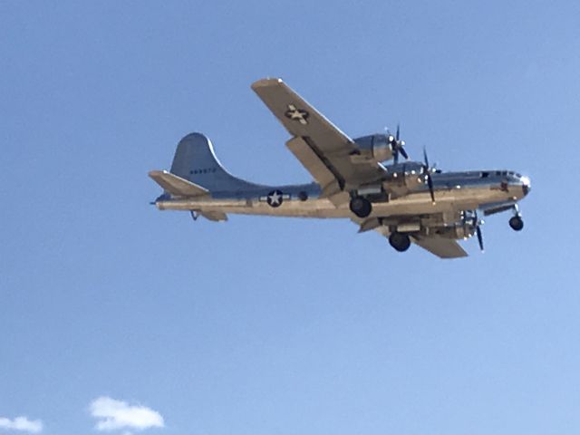 Boeing B-29 Superfortress (N69972) - Doc on final RWY 26