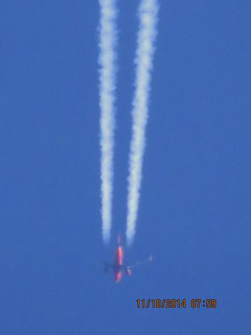 BOEING 737-300 (N635SW) - Southwest Airlines flight 310 from OKC to MDW over Baxter Springs Kansas (78KS) at 37,000 feet.