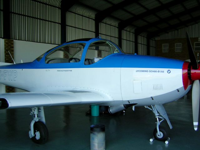 Piaggio P-149 (ZU-FWP) - A beautifully restored Piaggio 149 at Rand airport, South Africa.