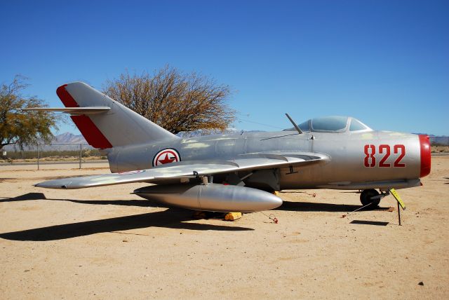 PZL-MIELEC Belphegor (N822) - A MiG-15 at the Pima Air and Space Museum, next to Davis-Monthan AFB.