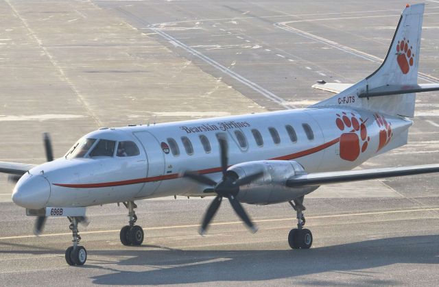 Fairchild Dornier SA-227DC Metro (C-FJTS) - Fairchild Swearingen Metroliner III SA227-AC C-FJTS of Bearskin Airlines arriving at YWG from YAG 31 Jan 23