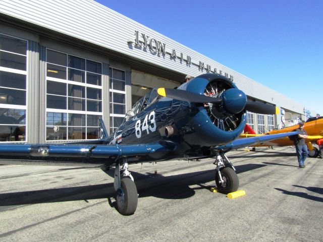 North American T-6 Texan (N3680F) - On display outside Lyon Air Museum