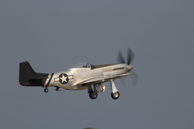 North American P-51 Mustang (N6555B) - Participating in the EAA Friday Warbird Extravaganza. 