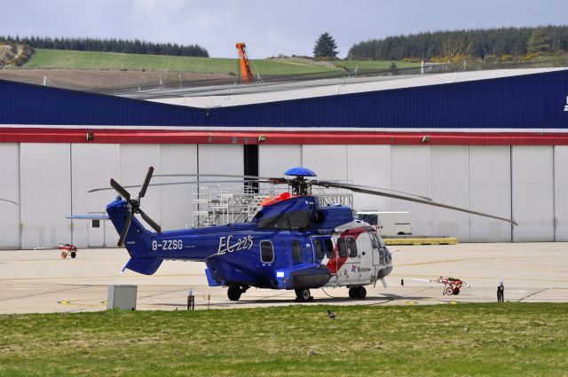 Eurocopter Super Puma (EC-225) (G-ZZSG) - Bristow Eurocopter EC225LP Super Puma G-ZZSG in Aberdeen Heliport 