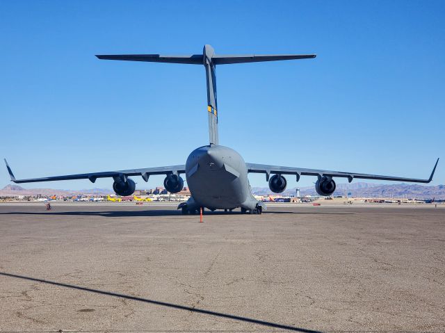 Boeing Globemaster III — - C17 parked at McCarren.