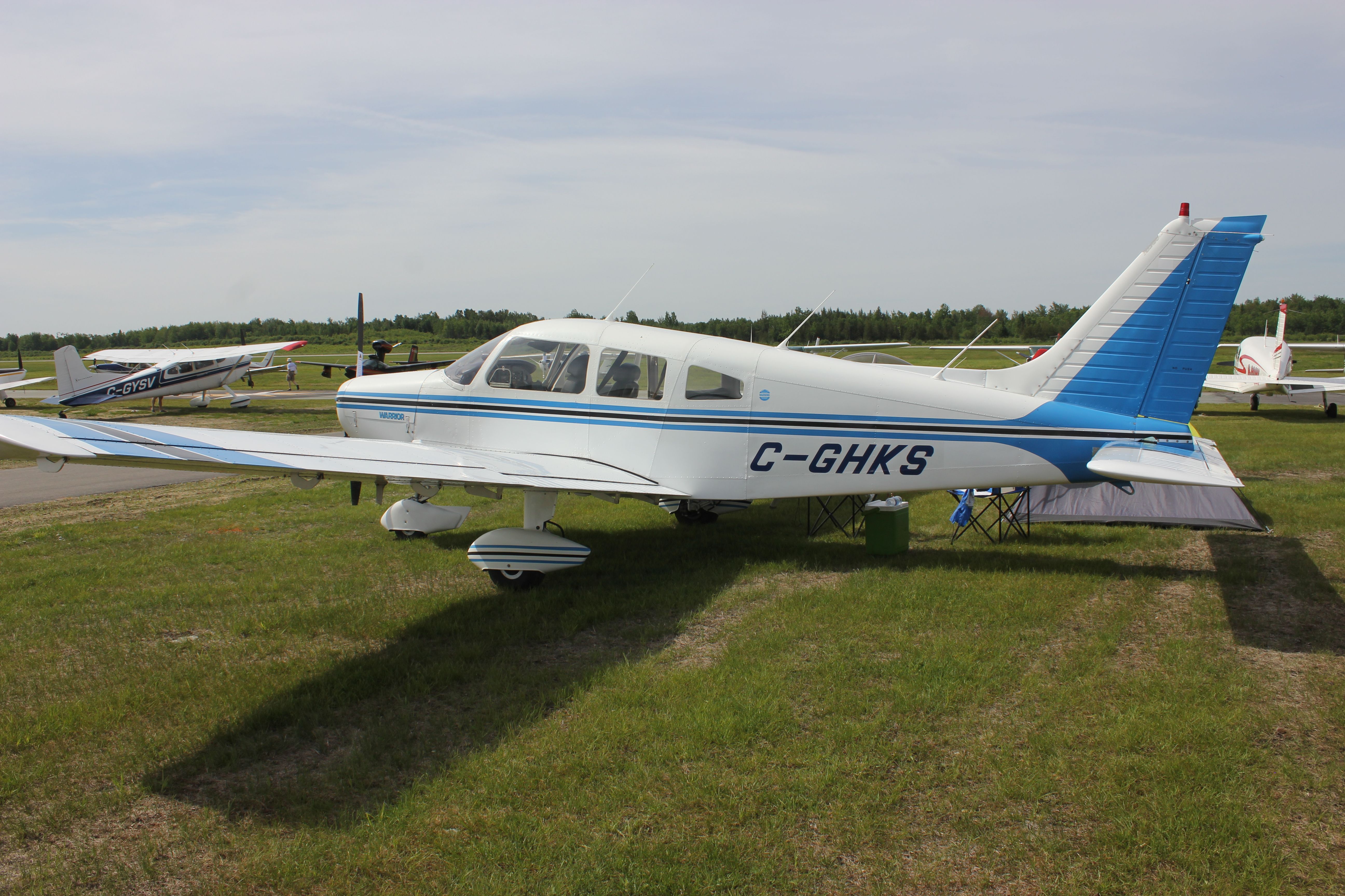 Cessna Skylane (C-GHKS) - C-GHKS Piper Warrior RVA Aéroport de Sherbrooke QC. CYSC 16-06-2018