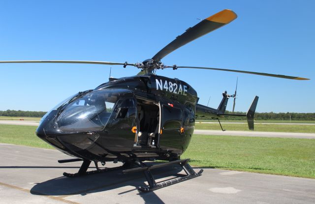 KAWASAKI EC-145 (N482AE) - A Eurocopter-Kawasaki EC-145 on the ramp at Pryor Regional Airport, Decatur, AL - August 16, 2019.