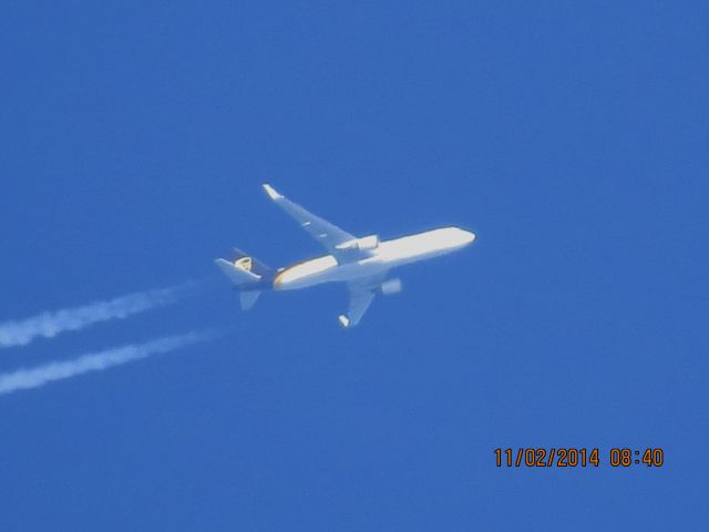 BOEING 767-300 (N327UP) - UPS flight 859 from PHX to SDF over Southeastern Kansas at 39,000 feet,