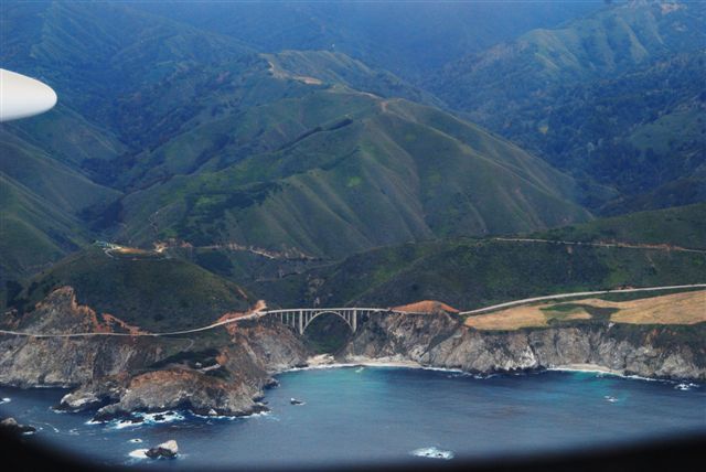 Eclipse 500 (N145EA) - Pacific Coast Highway south of Monterey, CA.