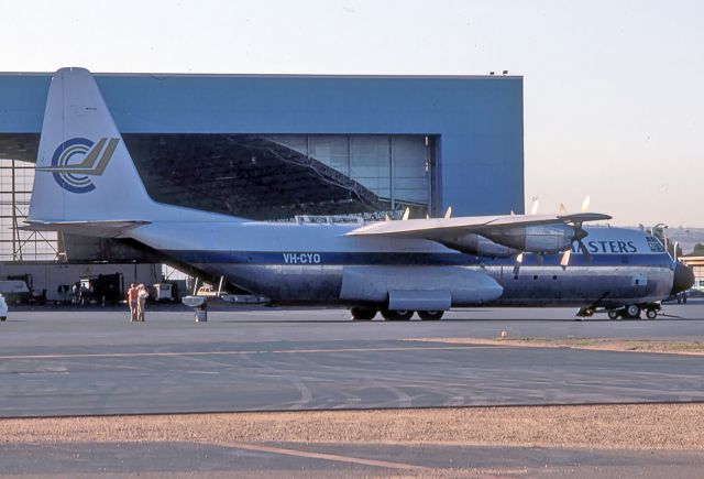 VH-CYO — - CARGOMASTERS - LOCKHEED 382GL-100 - REG VH-CYO (CN 4763) - ADELAIDE INTERNATIONAL AIRPORT SA. AUSTRALIA - YPAD 13/4/1983