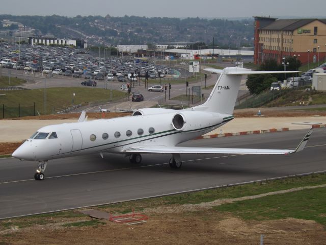 T7-SAL — - Taxing out from Luton Airport.