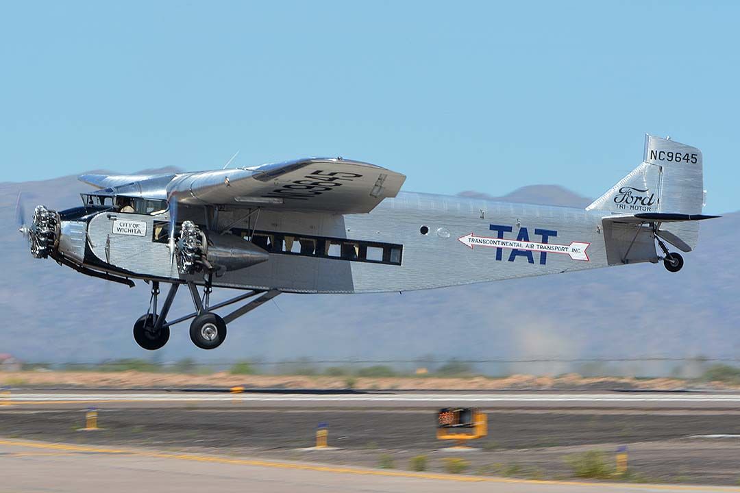 NC9645 — - Transcontinental Air Transport Ford 5-AT-B NC9645 at Goodyear, Arizona on March 26. 2017.