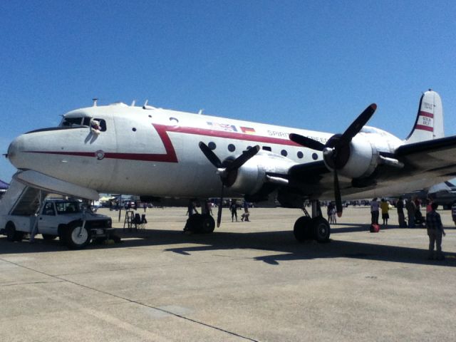 Douglas C-54 Skymaster (N500EJ) - Douglas C-54E (Spirit of Freedom) Berlin Airlift at (ADW) AFB Air Show 