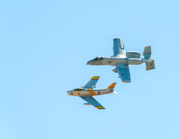 Fairchild-Republic Thunderbolt 2 — - Formation flight with F86 in 2008