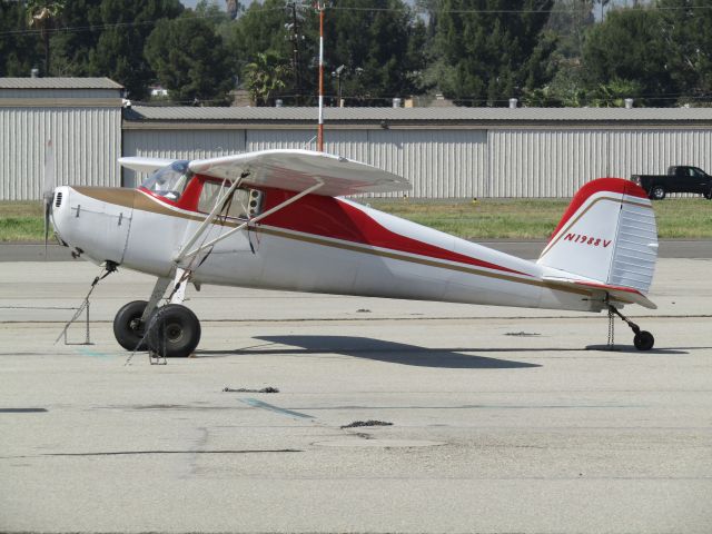 Cessna 120 (N1988V) - On the ramp