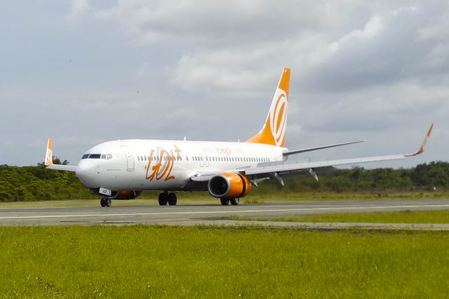 Boeing 737-700 (PR-GUZ) - Pouso na RWY06 cumprindo o voo G3192 vindo de CHG/SBSP, em 17.02.2017.br /Reverso Abertobr /2º Spotter Day Infraero SLZ (SBS)