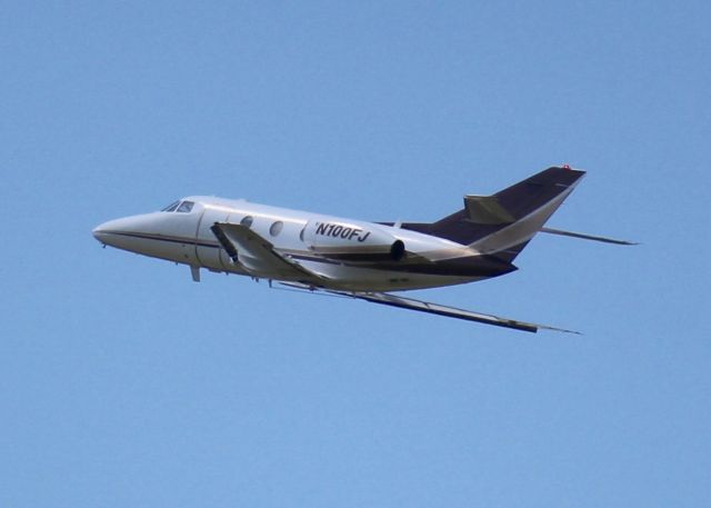 Dassault Falcon 10 (N100FJ) - At Shreveport Regional.