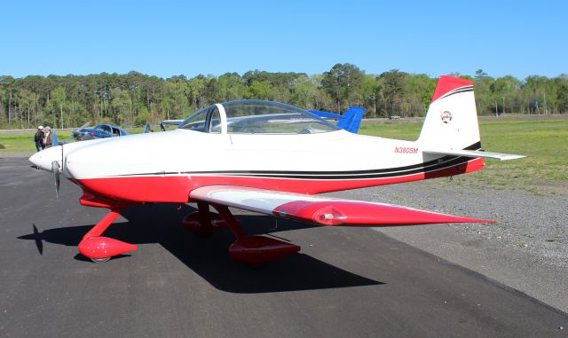 Vans RV-8 (N380SM) - A VANS RV-8A at the April EAA 683 Breakfast Fly-In at Joe Starnes Field, Guntersville Municipal Airport, AL - April 8, 2017.