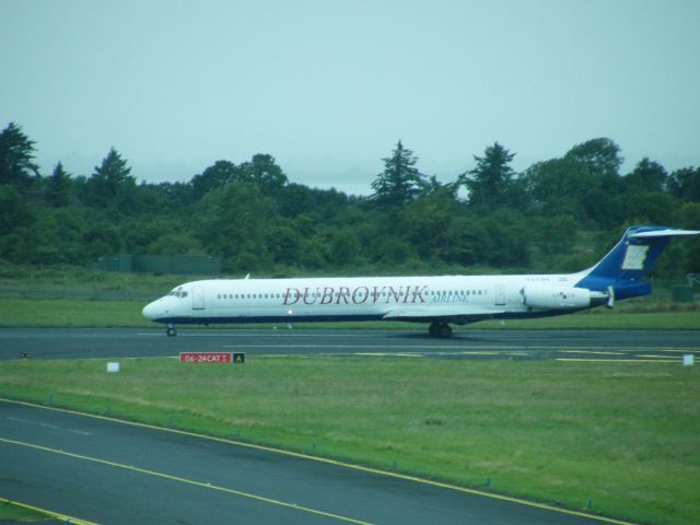 McDonnell Douglas MD-83 (9A-CDA) - 9A-CDA MDD MD-83 CN 49602/1435  Dubrovnik Airline arriving shannon operating for Alitalia on the 15-07-2010 callsign was aza 8494/8495