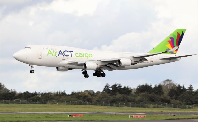 Boeing 747-400 (TC-ACF) - AirAct cargo b747-481(bdsf) tc-acf landing at shannon from istanbul 23/9/20.