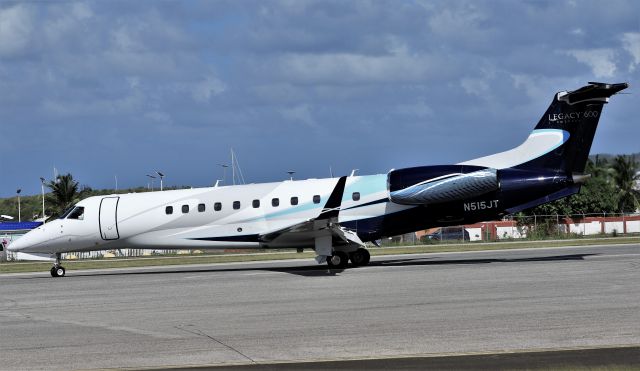 Embraer Legacy 600/650 (N515JT) - Embraer ERJ-135BJ Legacy 600 N515JT back tracking the active runaway for parking after arrival.