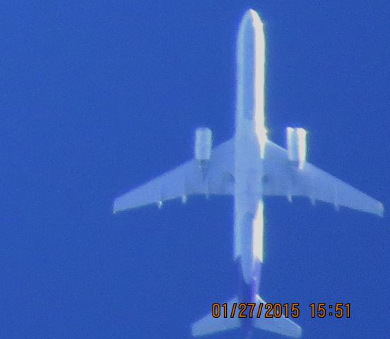 Boeing 757-200 (N930FD) - FedEx flight 378 from MEM to BIL over Southeastern Kansas at 36,000 feet.