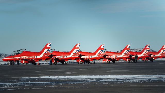 Boeing Goshawk — - The Royal Air Force, Red Arrows,  Hawk T.1Abr /in Iqaluit Oct.14, 2019