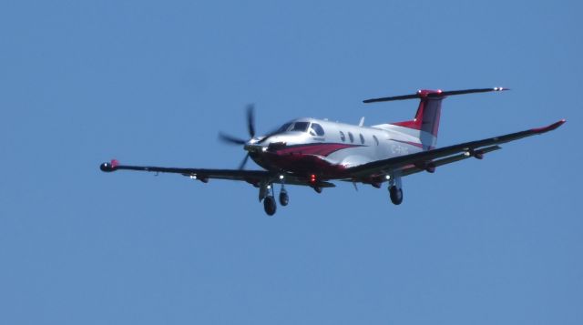 Pilatus PC-12 (C-FING) - On final is this 2018 Pilatus PC-12-47E in the Summer of 2019.
