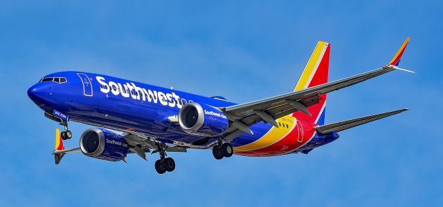 Boeing 737 MAX 8 (N8715Q) - N8715Q Southwest Airlines Boeing 737-8 MAX s/n 42570 - McCarran International Airport (KLAS)br /October 21, 2021br /Photo: TDelCoro br /(Harry Reid Intl - LAS)